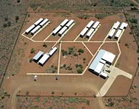 Voyages Indigenous Tourism Ayers Rock Resort Aerial View Of Contractor Accommodation